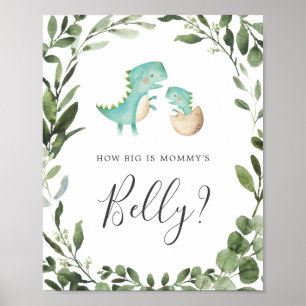 Dinosaurs Guess How Big is Mommy's Belly Sign