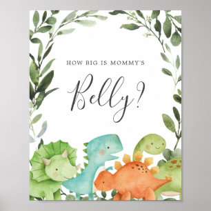 Dinosaurs Guess How Big is Mommy's Belly Sign