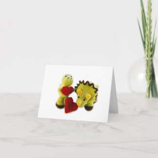 Dinosaurs & Hearts - Blank Card