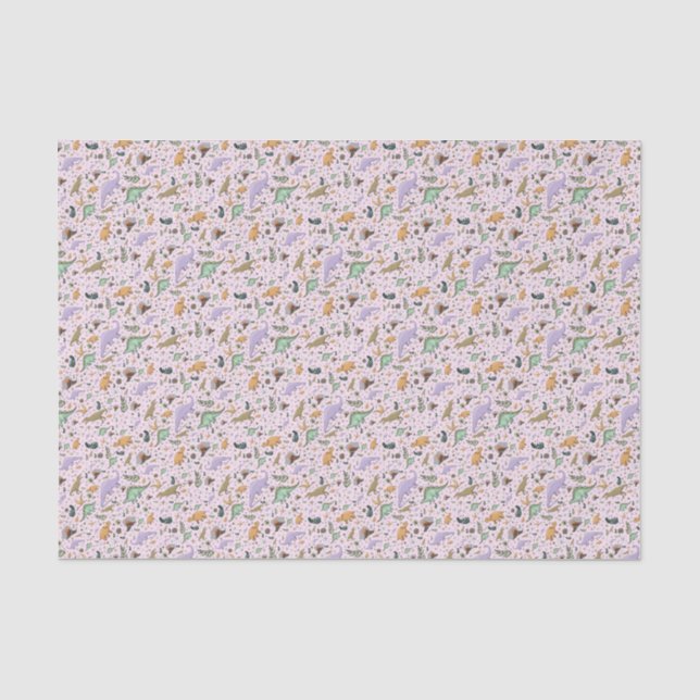 Dinosaurs in Pink Tissue Paper (Front)