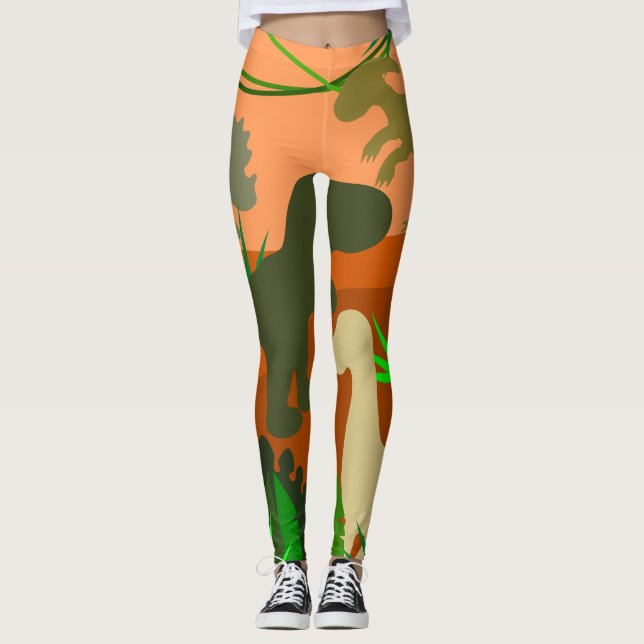 Dinosaurs in the Wild Leggings (Front)