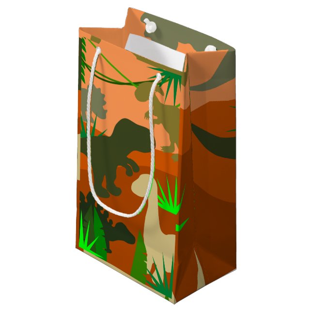 Dinosaurs in the Wild Small Gift Bag (Front Angled)