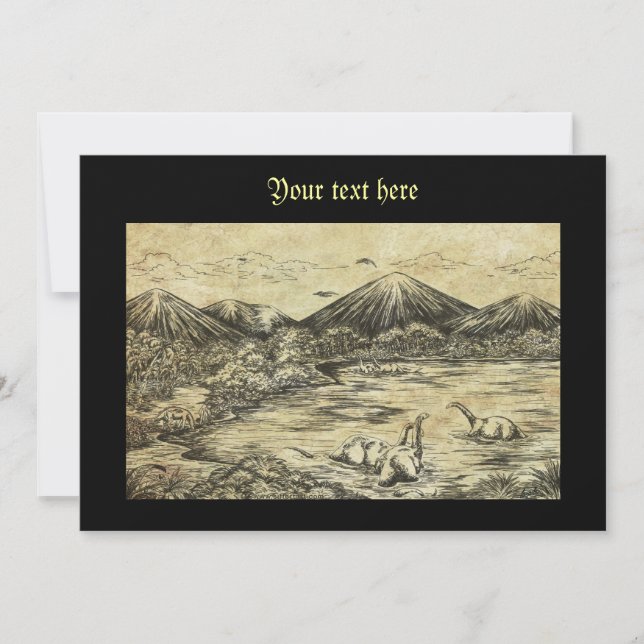 Dinosaurs Invitation (Front)