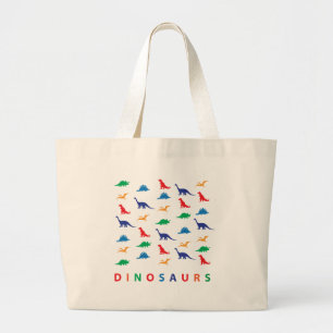 Dinosaurs Large Tote Bag