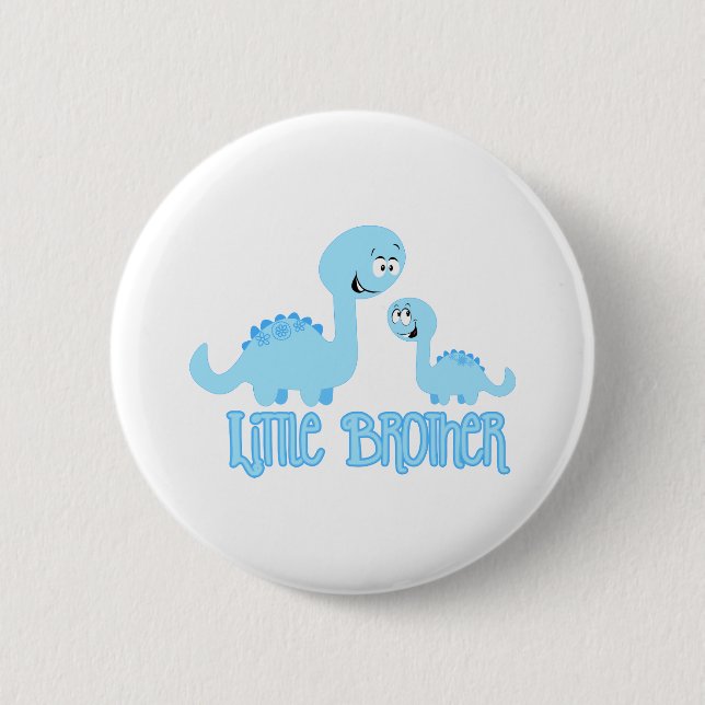 Dinosaurs Little Brother 2 Inch Round Button (Front)