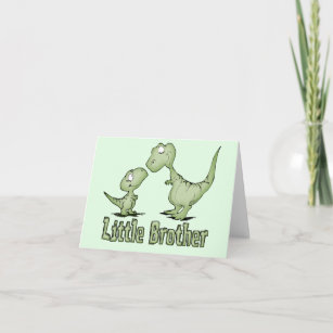 Dinosaurs Little Brother Blank Card