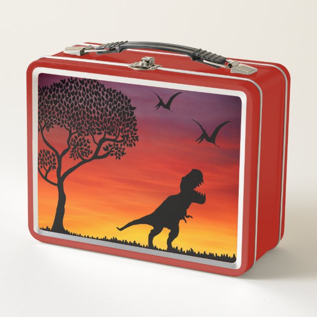 Dinosaurs Metal Lunch Box (Front)