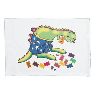 Dinosaurs midnight snack pillowcase