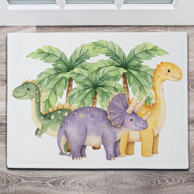 Dinosaurs Palm Trees Doormat (Creator Uploaded)