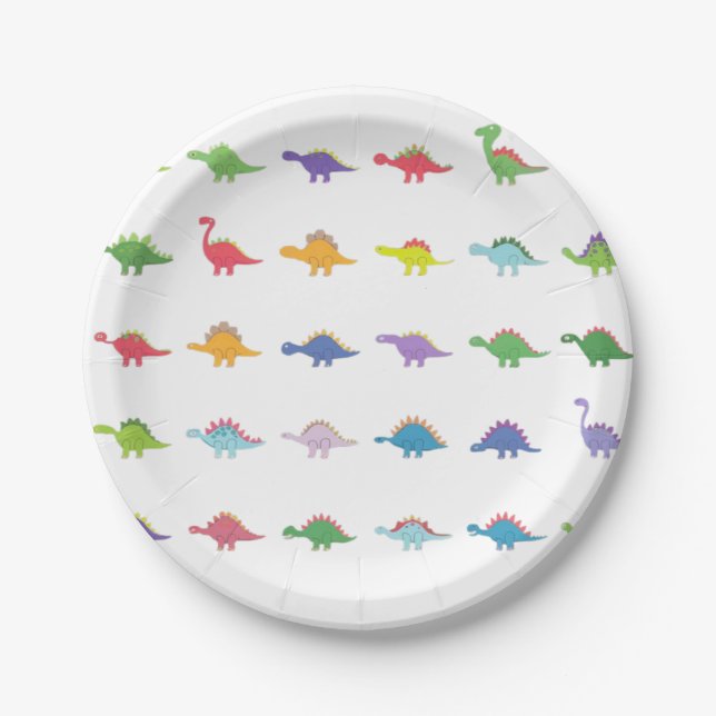 Dinosaurs Paper Plate (Front)