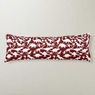 Dinosaurs pattern 01 w.DRed BG Body Pillow