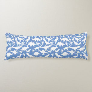 Dinosaurs pattern 01 w. LBlue BG Body Pillow