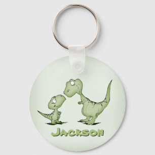 Dinosaurs Personalized Keychain