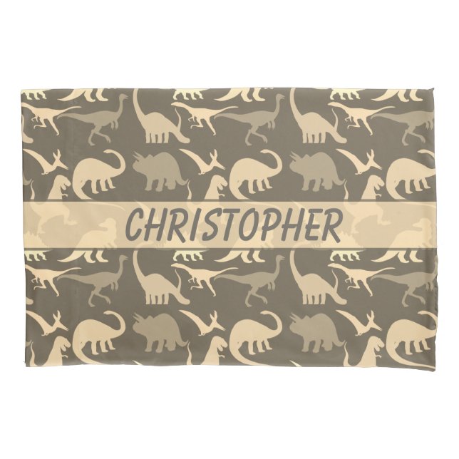 Dinosaurs Personalized Pillowcase (Front)