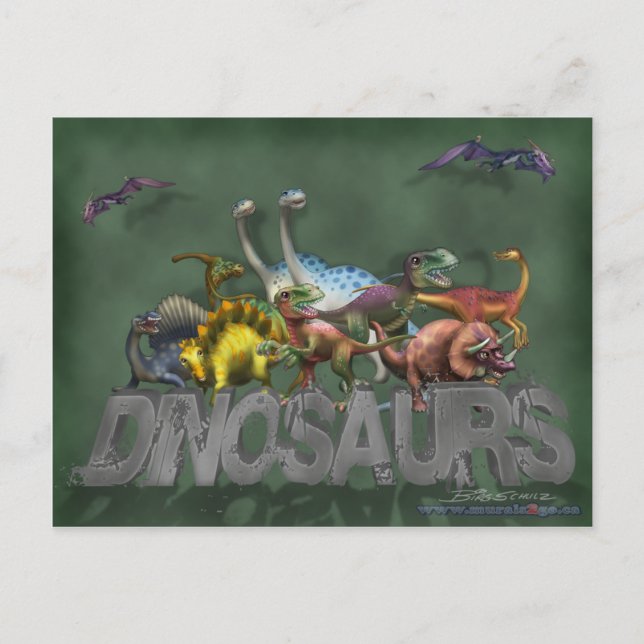 Dinosaurs Postcard (Front)