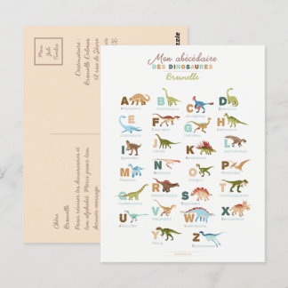 Dinosaurs Postcard (French)