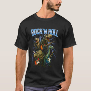 Dinosaurs Rock and Roll Band, Dinosaurs Guitar Mus T-Shirt