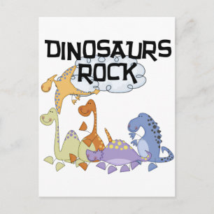 Dinosaurs Rock Tshirts and Gifts Postcard