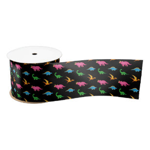 DINOSAURS SATIN RIBBON