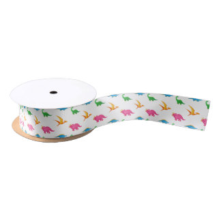 DINOSAURS SATIN RIBBON