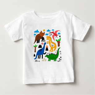 Dinosaurs seamless pattern baby T-Shirt