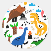 Dinosaurs seamless pattern