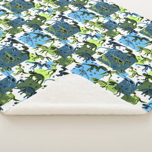 Dinosaurs! Sherpa Blanket