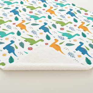 Dinosaurs! Sherpa Blanket