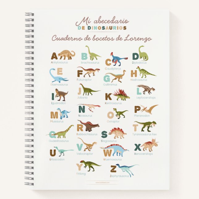Dinosaurs (Spanish) Notebook (Front)