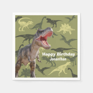 Dinosaurs T Rex Pattern Napkin