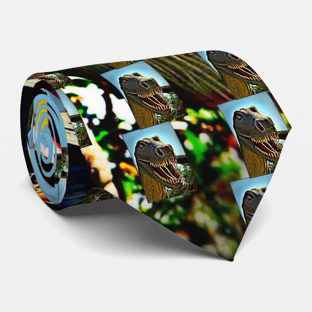 Dinosaur's Teeth Tie (Rolled)