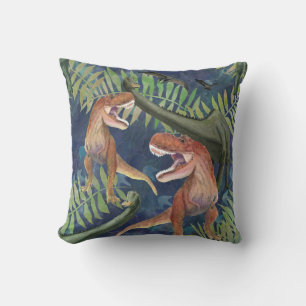 Dinosaurs Throw Pillow