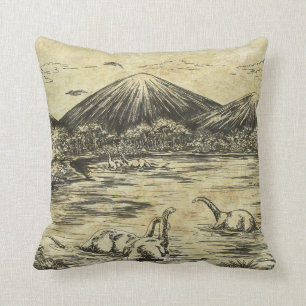 Dinosaurs Throw Pillow