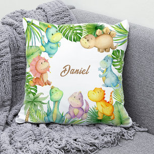 Dinosaurs Throw Pillow