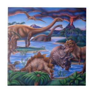 Dinosaurs Tile