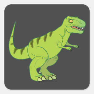 Dinosaurs: Tyrannosaurus Rex Square Sticker