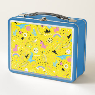 Dinosaurs Unicorns and More  Metal Lunch Box
