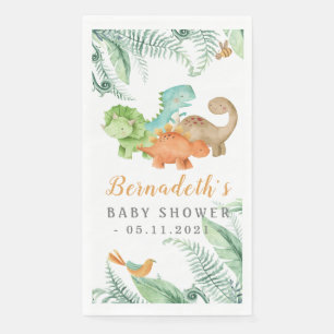Dinosaurs Wild Baby Shower Napkins