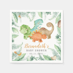 Dinosaurs Wild Baby Shower Napkins