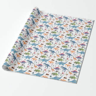 Dinosaurs Wrapping Paper by Popobell