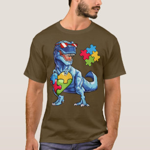 Dinosaurus Autism Awareness T Rex For Kids Autism  T-Shirt
