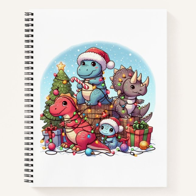 Dinosaurus Christmas ,  Notebook (Front)