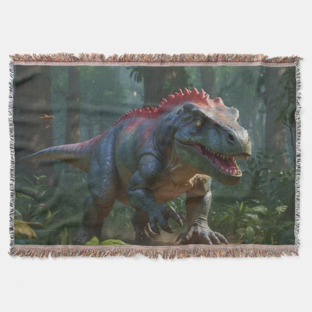 Dinosaurus Fun Prehistory  Throw Blanket (Front)