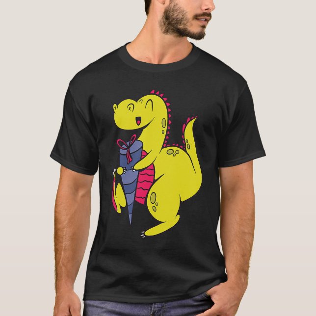 Dinosaurus School Child Dinosaur School Enrolment  T-Shirt (Front)