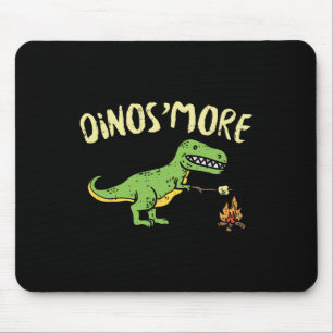 Dinosmore Funny Dino Smore Camping Dinosaur Camp C Mouse Pad