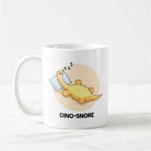 Dinosnore Funny Sleeping Dinosaur Pun 