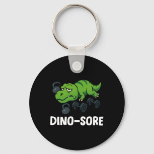 Dinosore Funny T-rex Gym Workout  Keychain