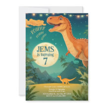 dinosours birthday invitation, jurassic world