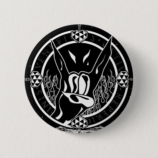 DIO Tribute piece 2 Inch Round Button (Front)