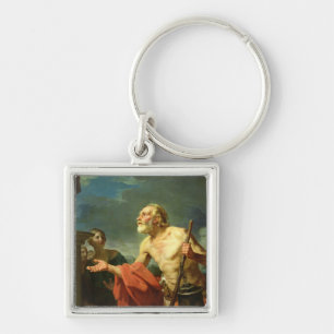 Diogenes Asking for Alms, 1767 Keychain